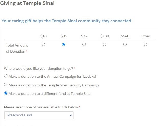 Giving At Temple